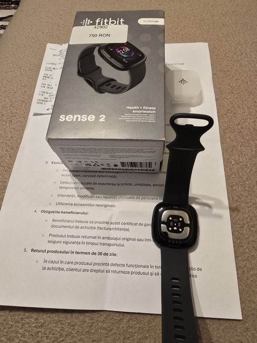 Smartwatch Fitbit sense 2 nou nout cu acte garantie, plati NFC, amoled