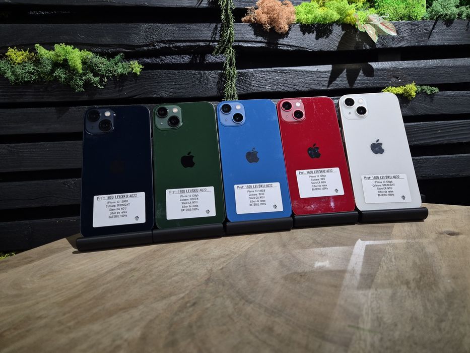 iPhone 13 128gb Blue/Midnight/White/Red/Green Bat 100%/Fact+Garantie