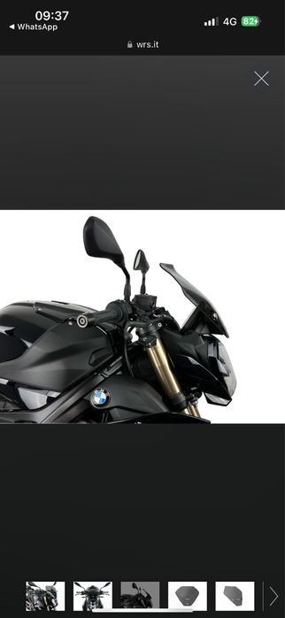 Parbriz BMW S1000R / M1000R + Brachet pentru prindere
