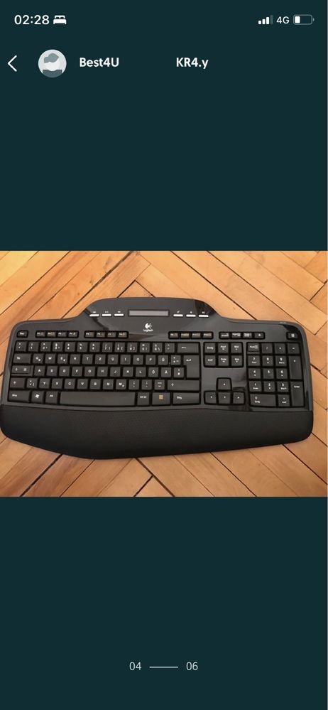 Tastatura MK700/MK710, utilizată, stare buna, caractere nemțești