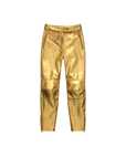 Noi nouti Moschino H&M Pantaloni piele naturala aurie mărimea