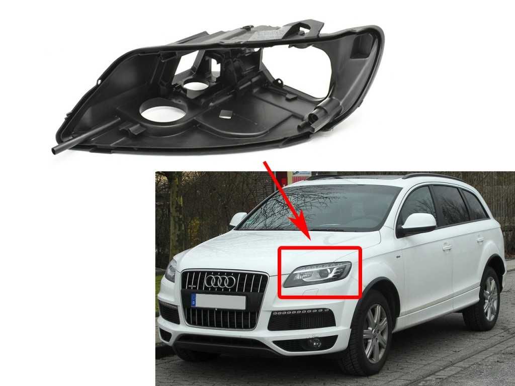 Основа (корпус) за фар на Audi Q7 4L Facelift