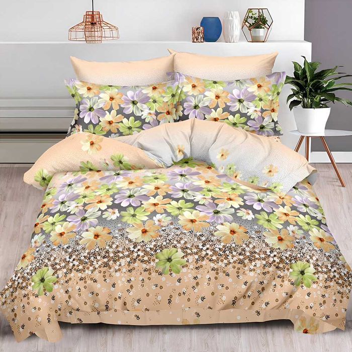 Двулицево спално бельо с ластик, 6 части