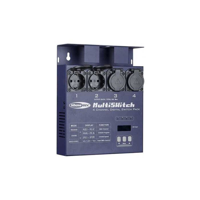 MultiSwitch Showtec, model DMX-512, 4CH