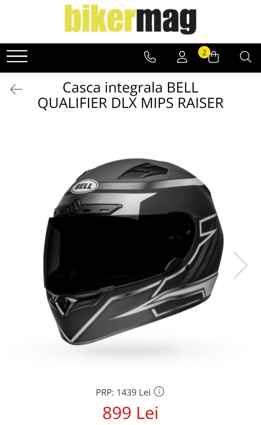 Casca moto BELL QUALIFIER DLX MIPS RAISER (M 57-58) heliomata