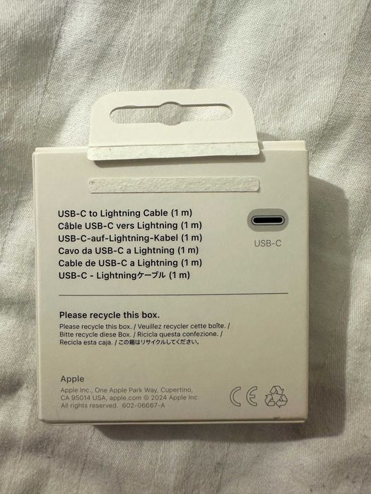 Apple USB-C to Lightning, 1m, ORIGINAL și NOU