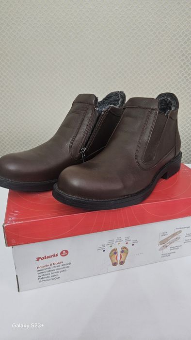 Ботинки на меху , кожаные Турция.