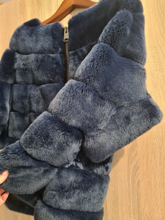 Палто от чинчила, естествен косъм