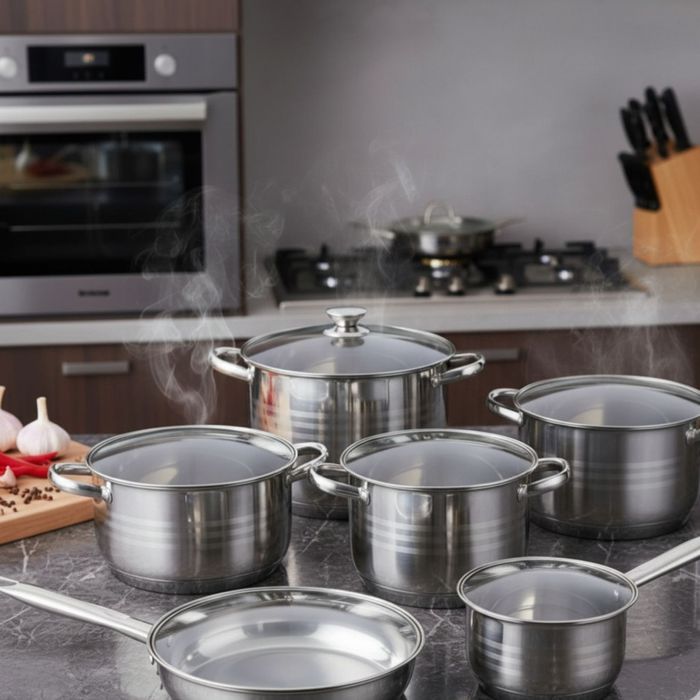 Комплект съдове от неръждаема стомана