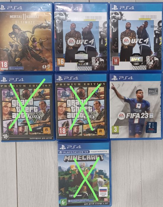 Игры для playstation 4 и ps5 на дисках в наличии в Кокшетау