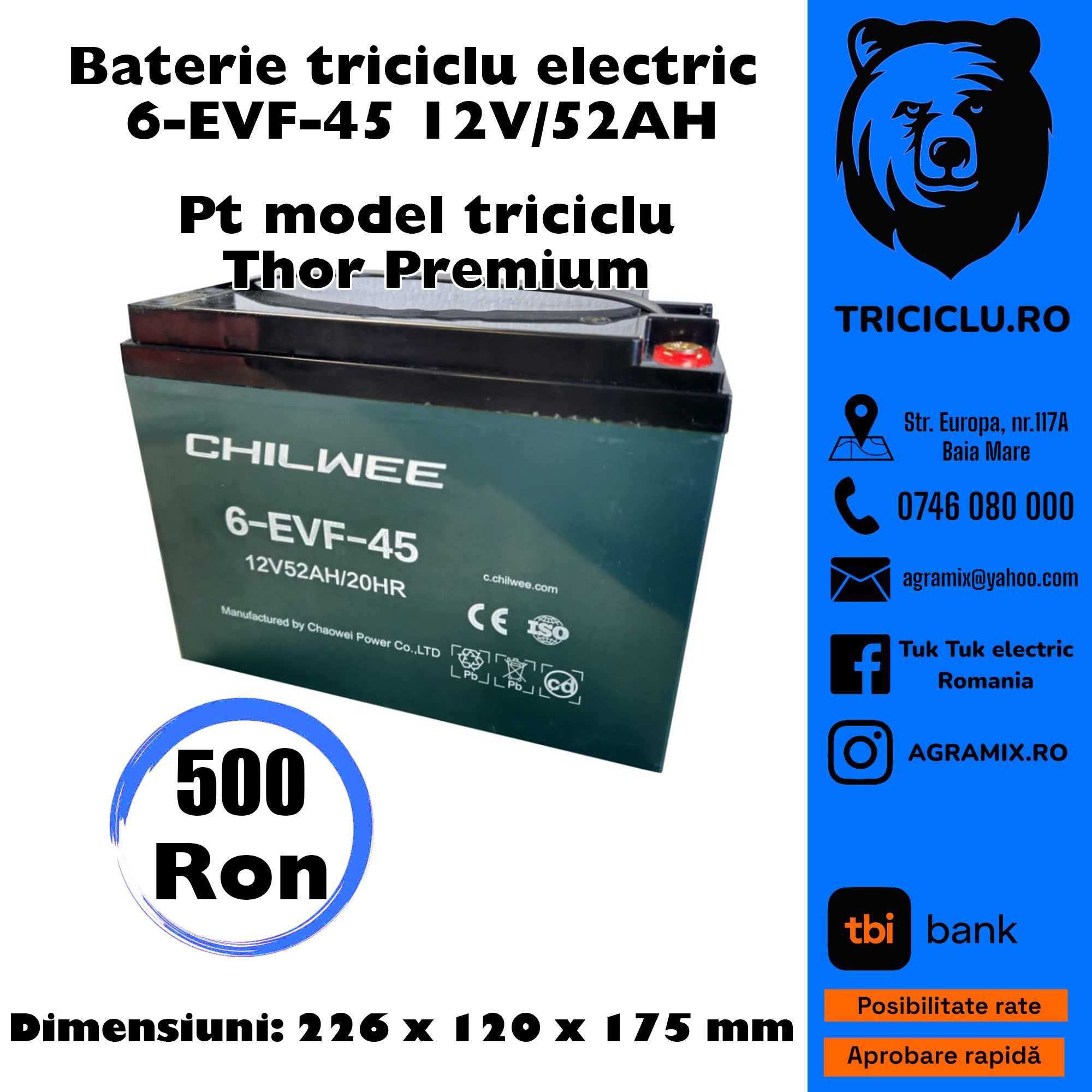 Baterie triciclu electric noi   Agramix