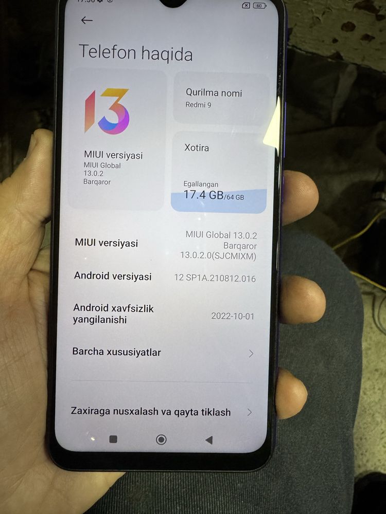 Redmi 9 sotiladi. Продается телефон Redmi 9.