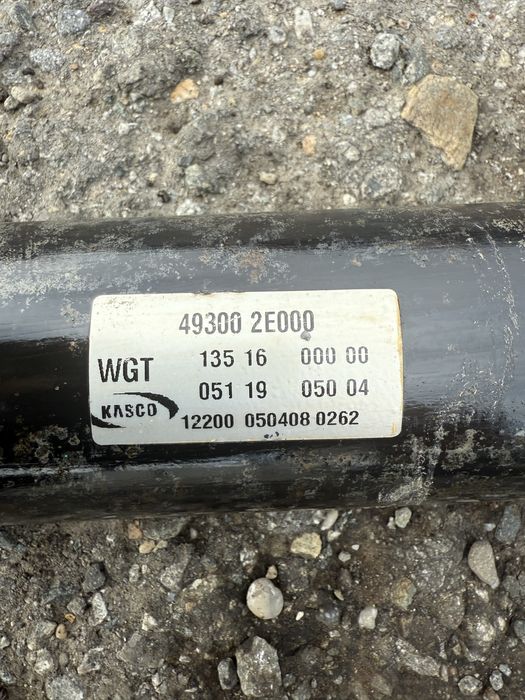 cardan hyundai tucson cod 49300 2E000 motor 2.0tdi