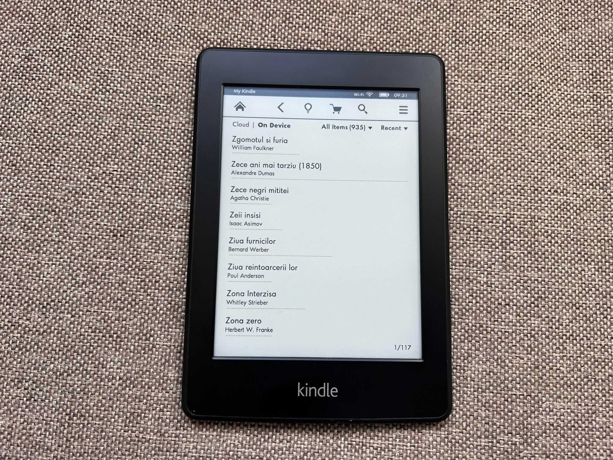 Ebook Reader Kindle Paperwhite ecran touchscreen iluminat,900 carti ro