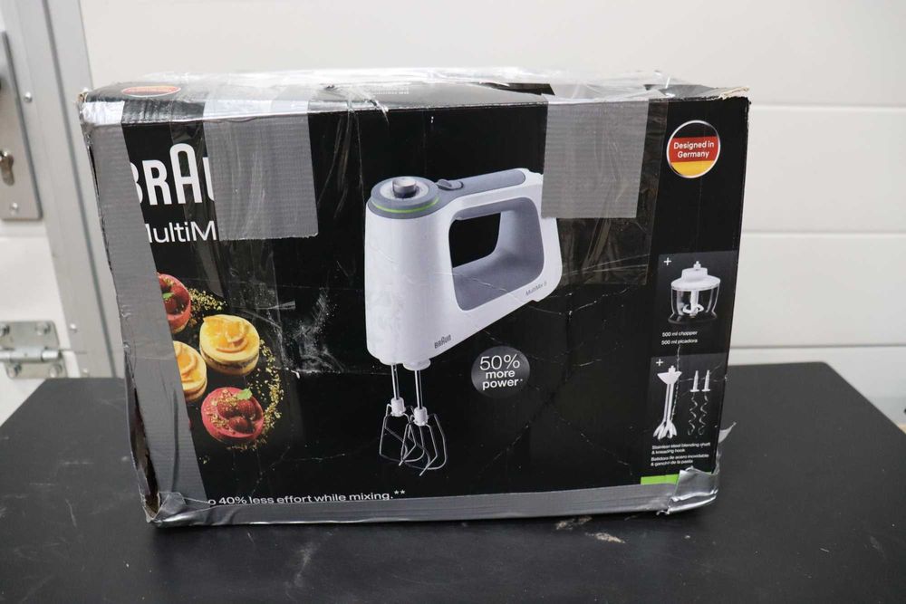 Ръчен миксер Braun MultiMix 5 HM5137WH, 750W, 9 скорости,Turbo