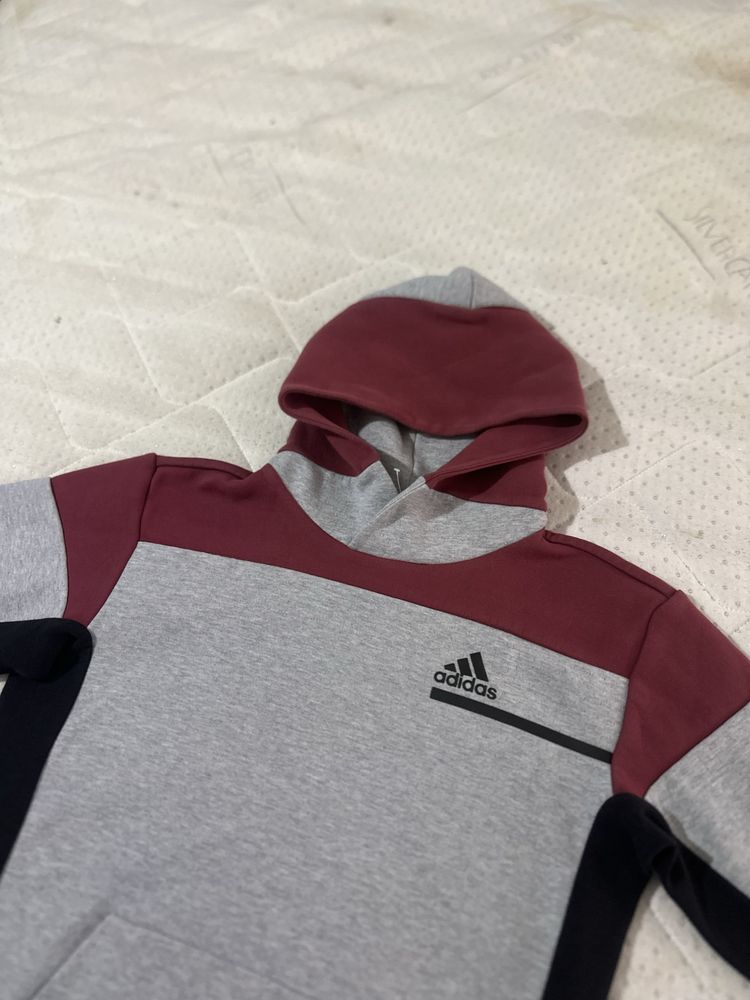 Adidas Z.N.E FZ GREY/LEGRED мъжки суичър