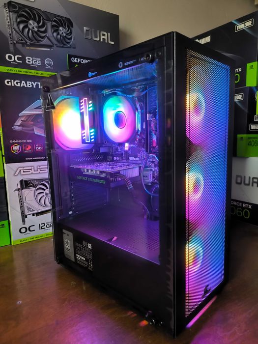 Игровой ПК Core I3-10100F Asus RX570 4Гб/ RAM DDR4 16Гб Samsung 256Гб