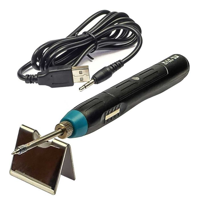 Поялник WEP 947 USB преносим със стойка. захранван от USB 5V, 9W, 500C