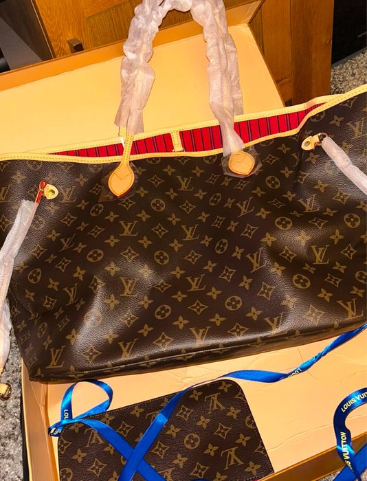 Geanta Louis Vuitton Neverfull piele naturala pe comanda