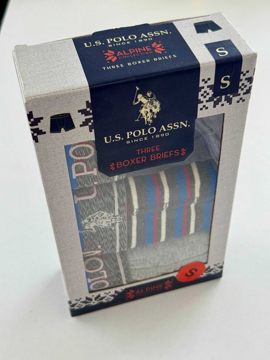 Set 3 perechi boxeri U.S. Polo ASSN noi, in cutie, originali, din SUA