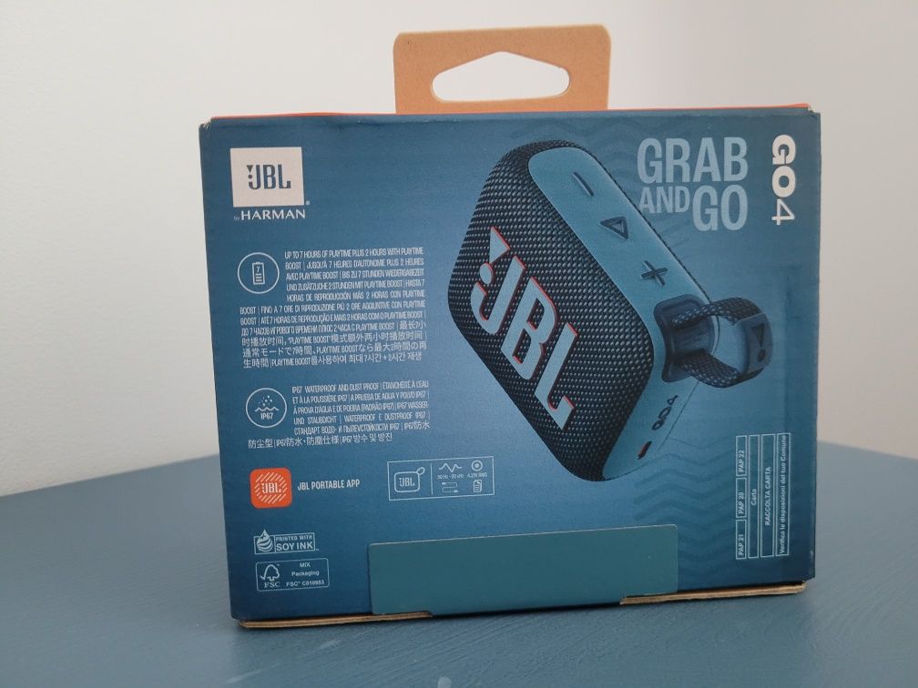 Sigilat,original Mini boxa portabila bluetooth JBL GO4 ip67 albastru