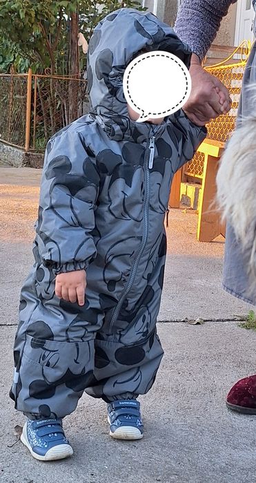 Costum salopeta H&M 80 Gri