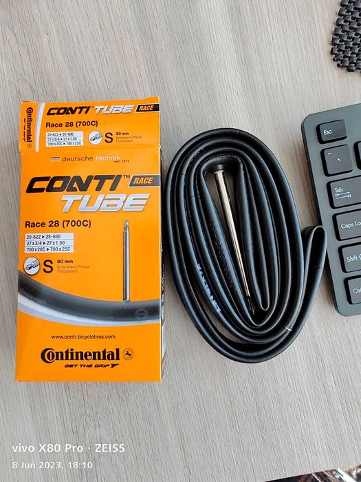 Continental cauciuc Ultra Sport lll, camera, valva Presta 80 mm