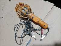 Lampă de lucru portabilă 12 v cu clești la baterie