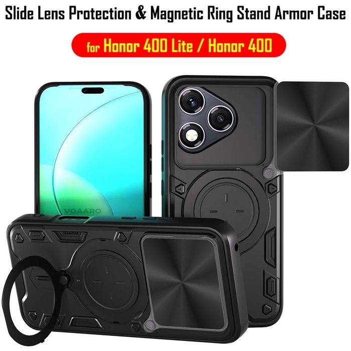 Honor 400 Pro 400 Lite 400 / GIANT RING Удароустойчив кейс с пръстен