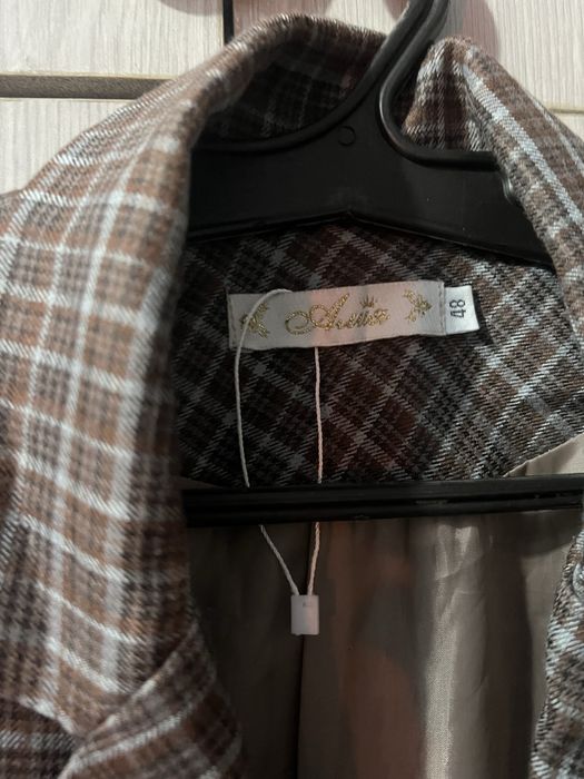 Пиджак жакет в клетку