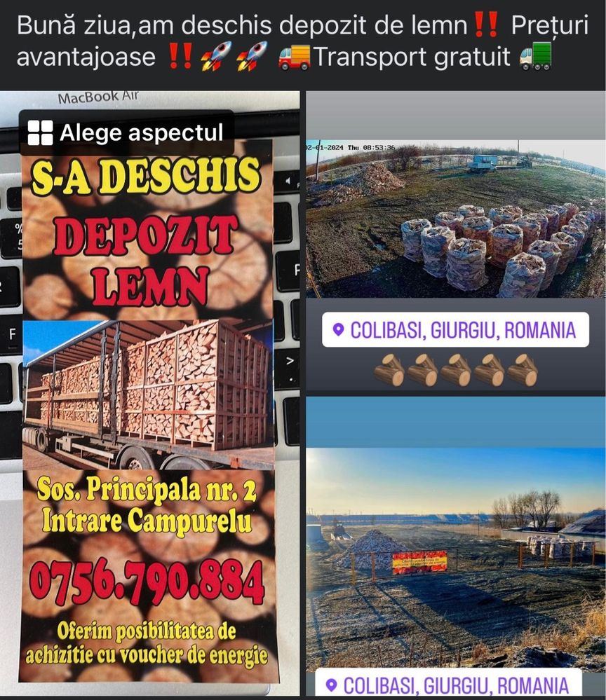 Lemn de foc si carbune