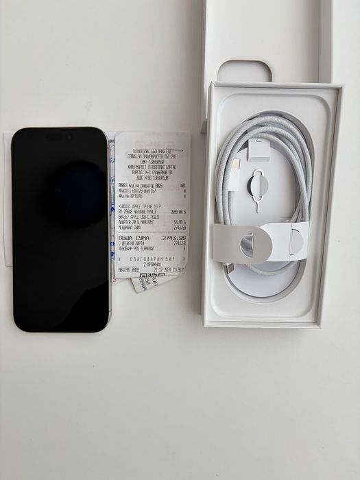 Пордавам iPhone 16 pro с гаранция