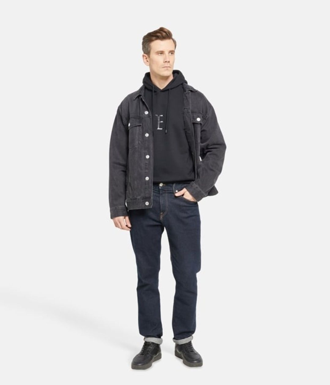 Оригинален суичър REPLAY M , L , XL  нов мъжки худи блуза черен