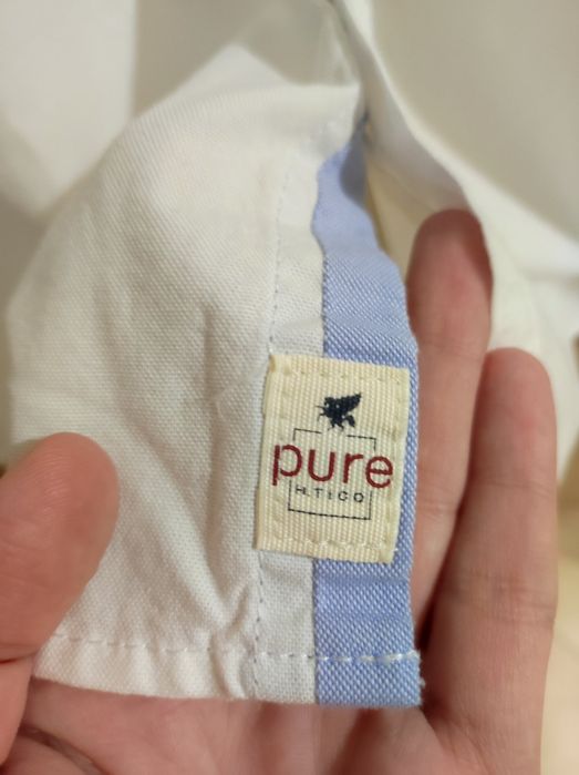 Нова мъжка риза от памук Pure H. Tico Oxford