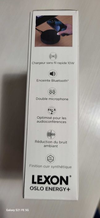 Baterie externa cu boxa - Oslo Energy+ Black