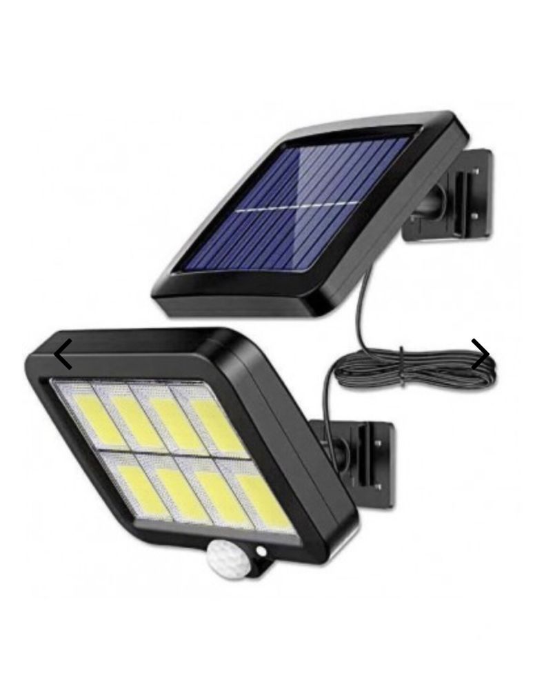 Proiector solar 160 LED 8 COB senzor de lumina si miscare