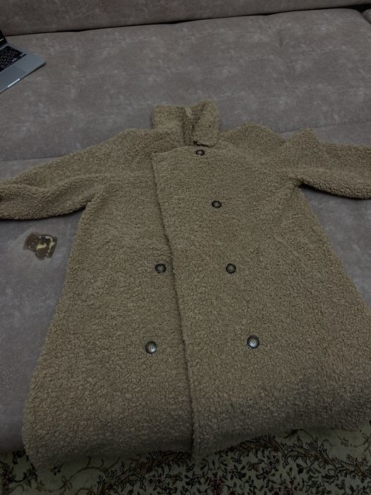 Длинная teddy coat. Тедди пальто