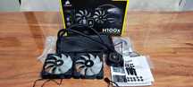 Водно охлаждане Corsair H100x за процсори AMD/INTEL