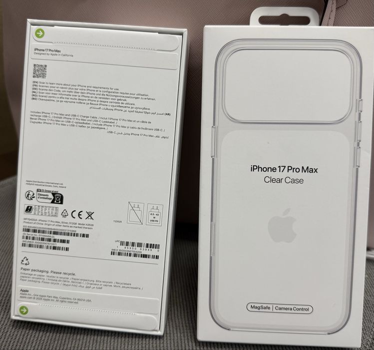 Iphone 17 Pro max Silver 512gb