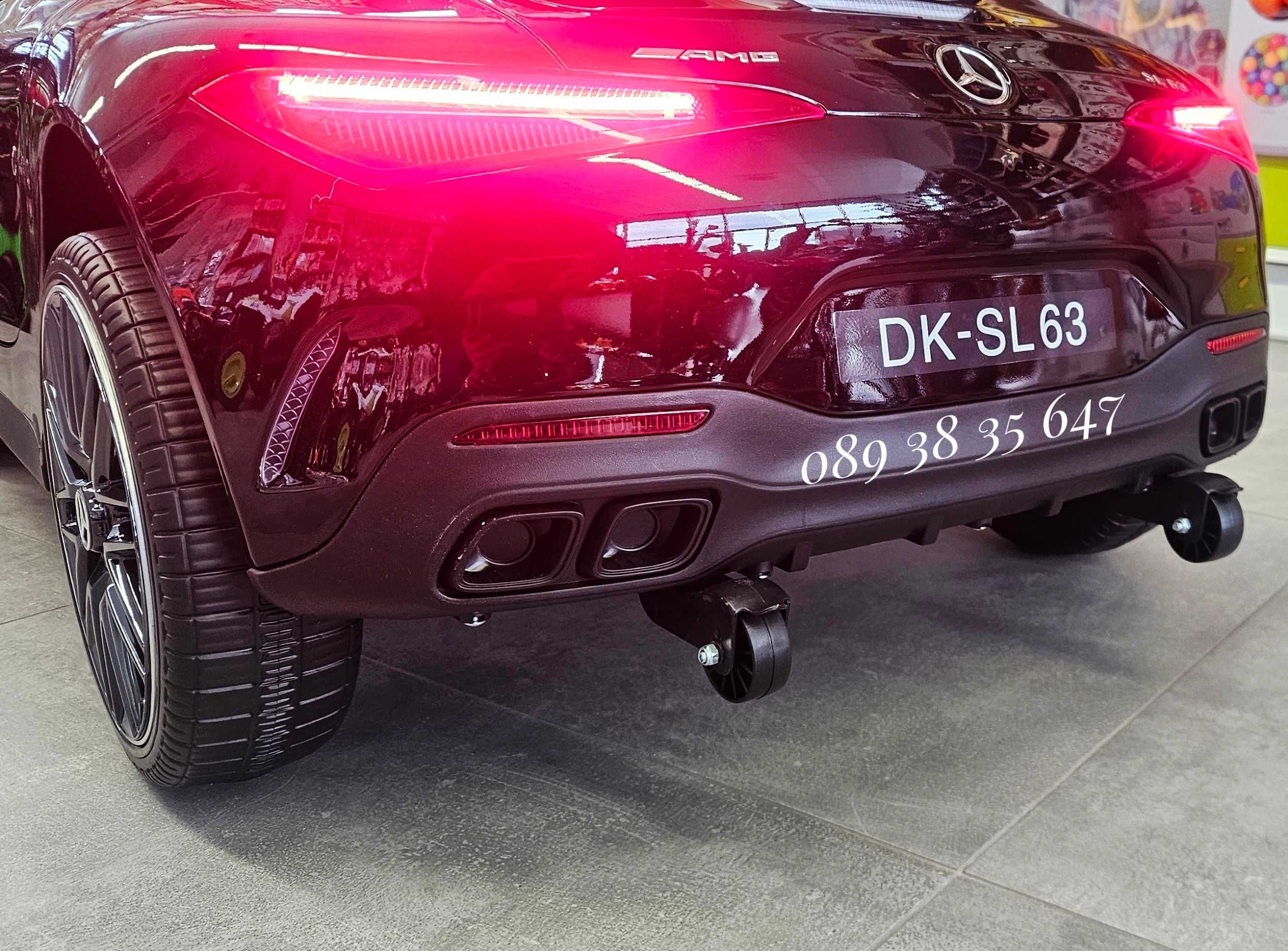 ПРОМОЦИЯ!НОВО!Акумулаторна кола Mercedes SL63 AMG с 12V,меки гуми,BT