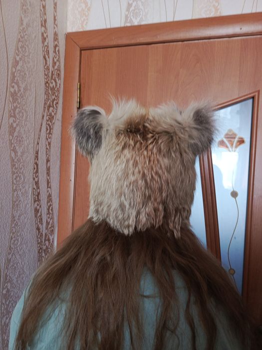 Лисья шапка с ушками