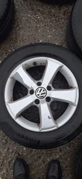 Roata roti jante aliaj 5x112 vw audi skoda seat r16 anvelope vara