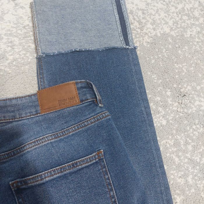 Blugi Denim cu tiv îndoit