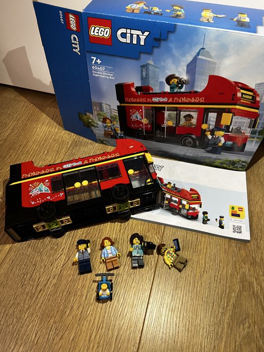 LEGO City 60407 Autobuz turistic rosu cu etaj
