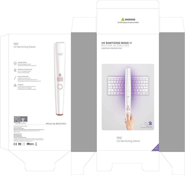 Baghetă Bagheta 59S UV-C LED X5 dezinfectantă cu lumină UV