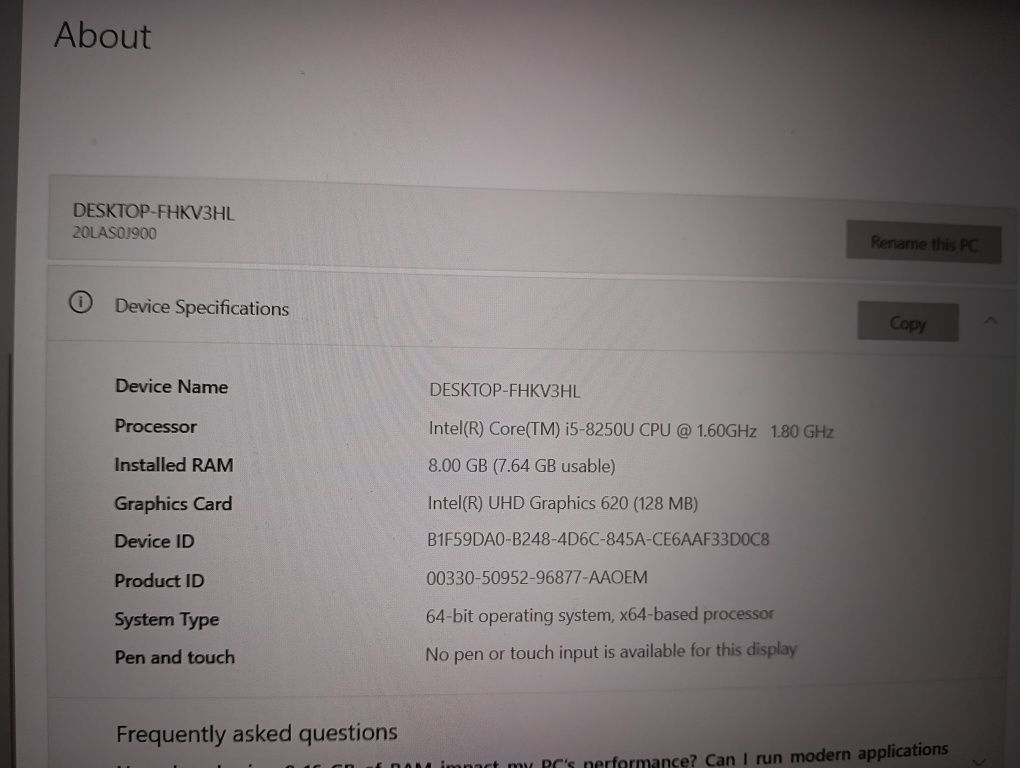 Лаптоп Lenovo Thinkpad T580