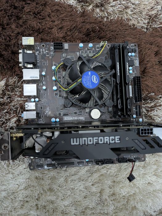 Kit PC Placa de baza + Procesor i3 7100, 16GB DDR4 + gtx950 2Gb