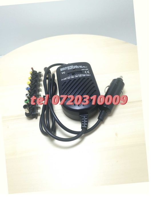 Incarcator Auto Universal Pentru Laptop80w Alimentare 12vcu 8 Cone