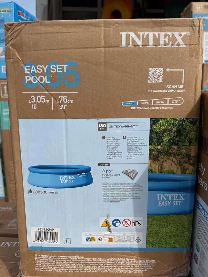 Бассейн Intex 28120NP 305 x 76 см, 3853 л Пуфланадиган
