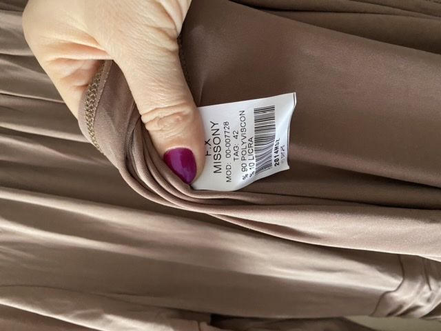 Rochie NOUĂ maxi FX Missony cafe latte M/L (42)
